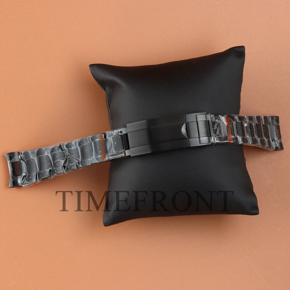 Stylish 20mm Stainless Steel Watchband - Rose Gold/Black/Gold