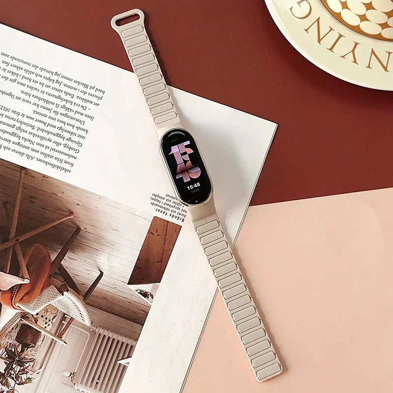 Premium Two-Tone Silicone Sports Watchband for Xiaomi Mi Band 8/9/10