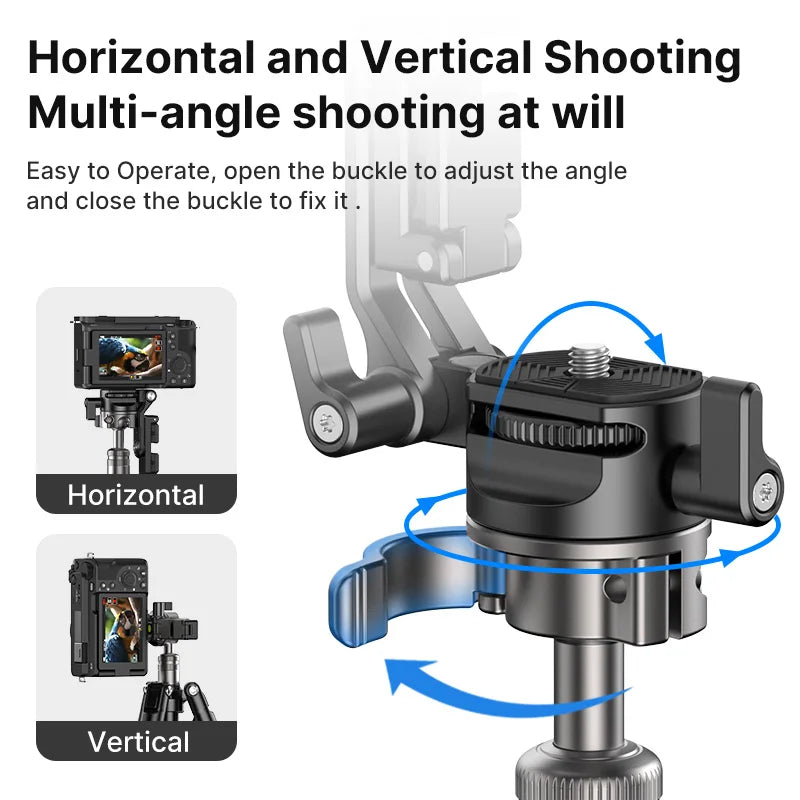Ulanzi MT-63 Lightweight Aluminum Mini Tripod for Photography & Video