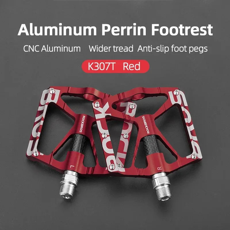 ROCKBROS Alloy Cycling Pedals - Anti-slip Reflective Platform Bike Accessories