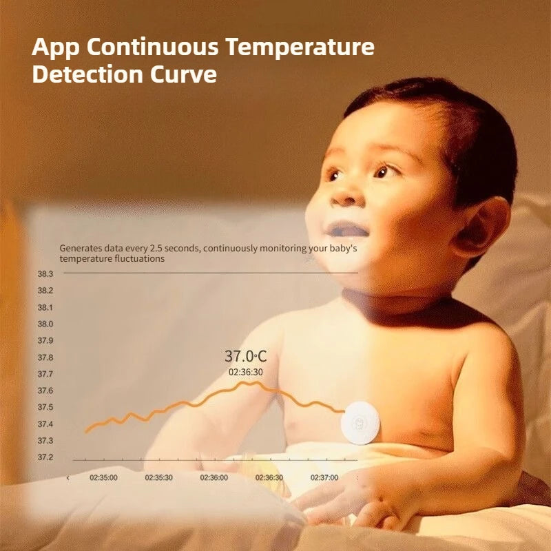 Miaomiaoce Smart Baby Thermometer Pro with App & High Temp Alarm