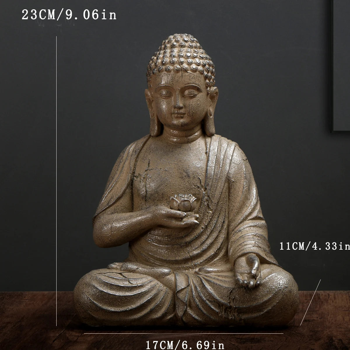 Elegant Zen Buddha Stone Decor for Tranquil Micro Landscapes