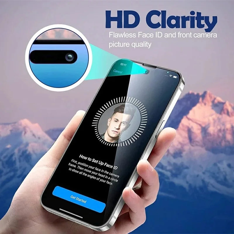 5-Pack Tempered Glass Screen Protectors for iPhone Models 11-15
