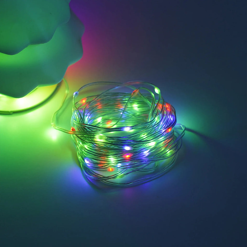 3-Level Dimmable Christmas Tree Night Light - USB Rechargeable LED Lamp