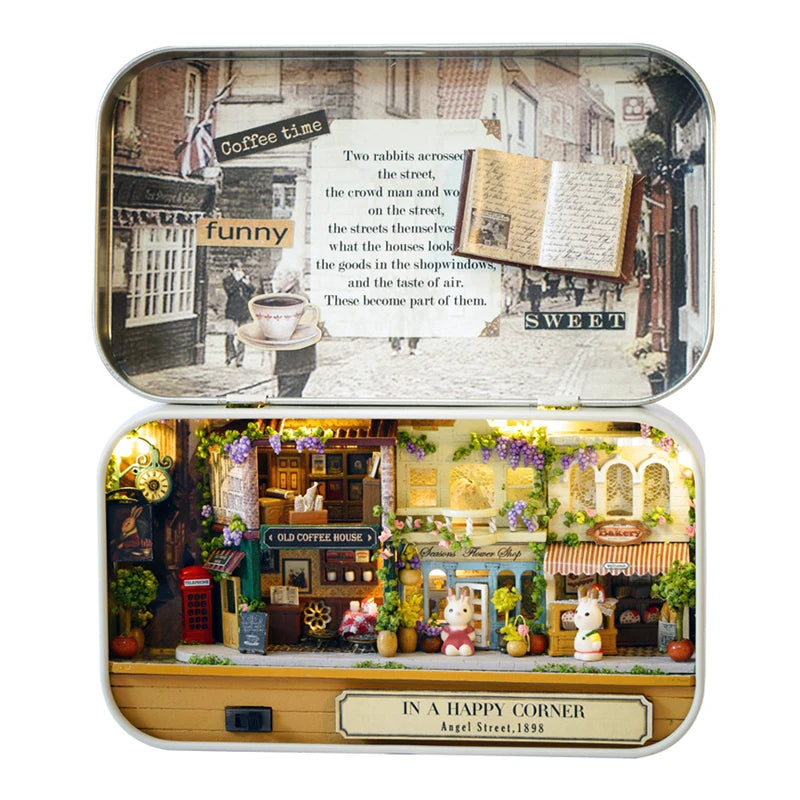 CUTEBEE DIY Dollhouse Kit - Creative Miniature Fun for Kids