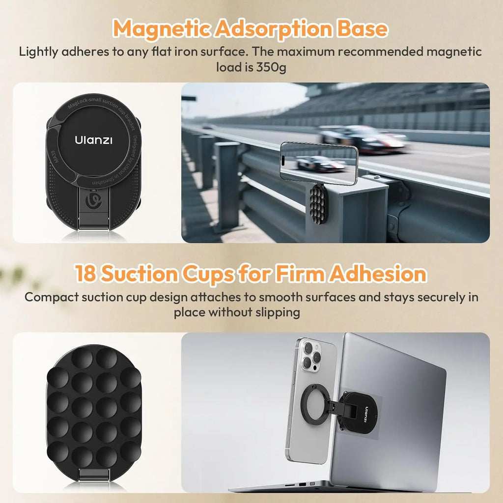Ulanzi MA39 Magnetic Smartphone Desktop Stand - Versatile & Portable
