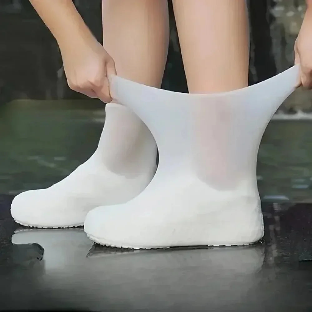 Waterproof Latex Shoe Covers - Durable, Non-Slip Rain Gear