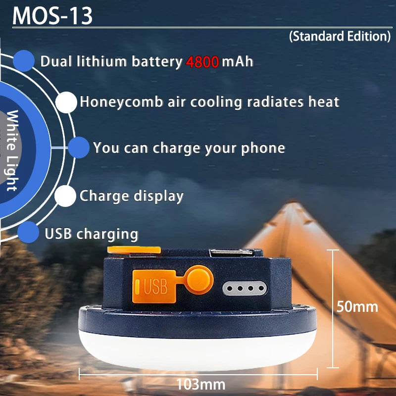 MOSLIGHTING Rechargeable LED Lantern - Ultimate Portable Camping Light