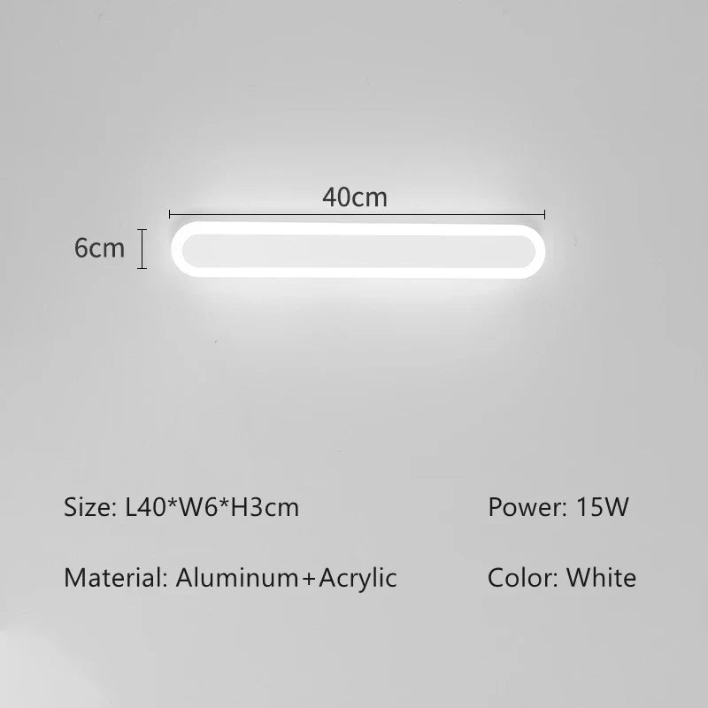 Smart LED Linear Wall Light - Dimmable & App Controlled Sconce