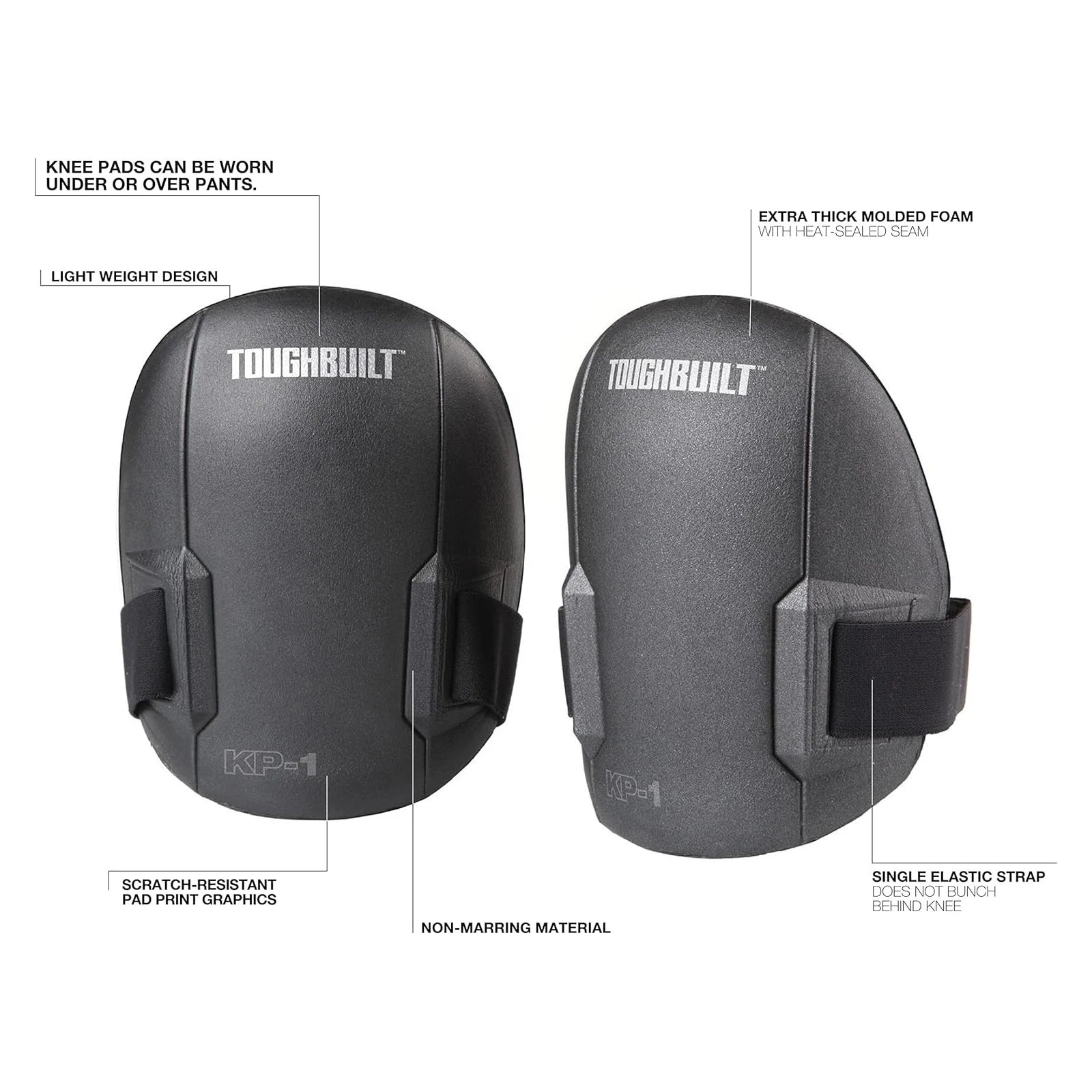 ToughBuilt Ultra Light Knee Pads - Maximum Comfort & Protection