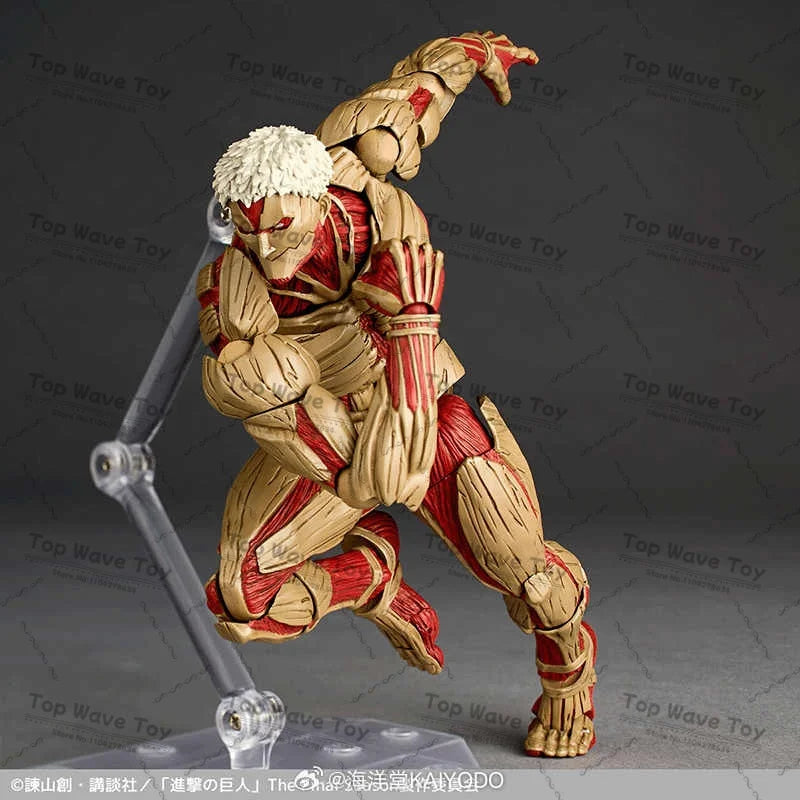Kaiyodo Revoltech Armored Titan Reiner Braun Anime Action Figure
