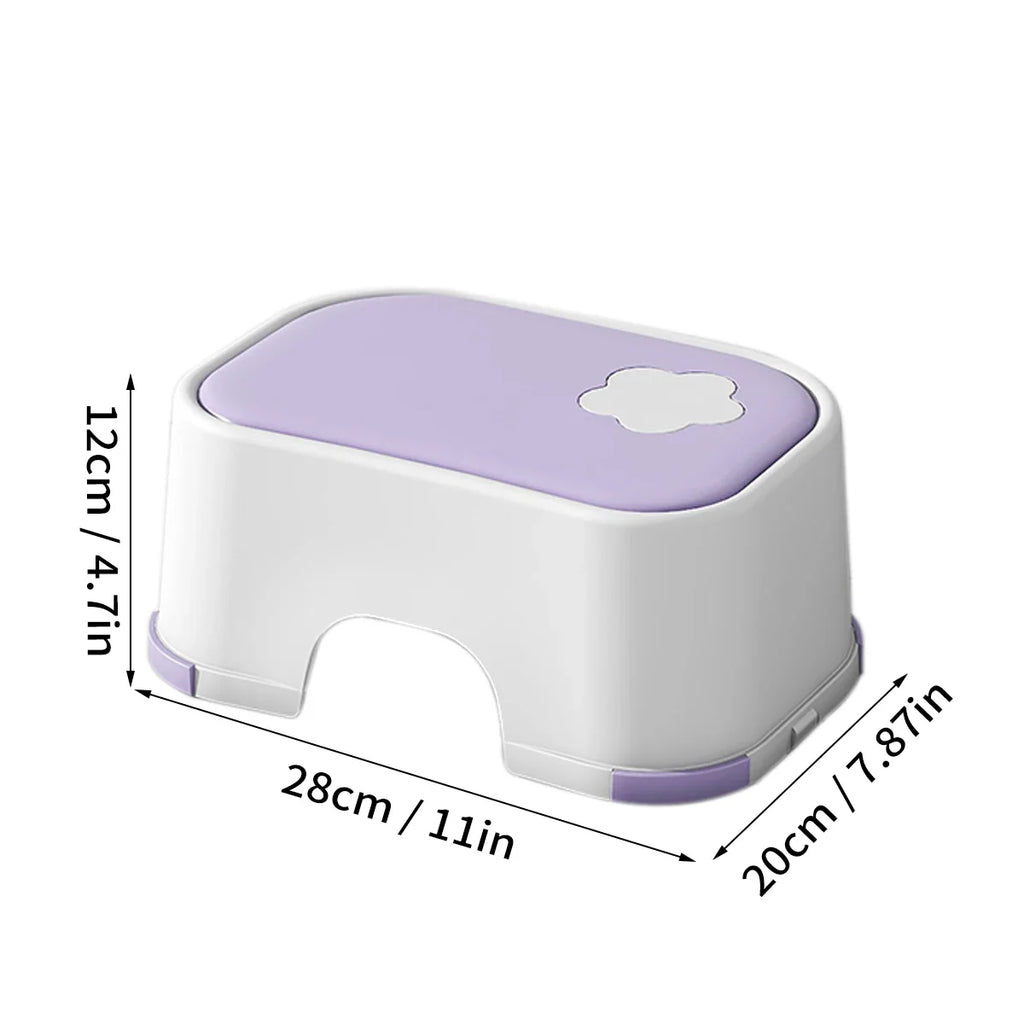 WORTHBUY Non-Slip Step Stool for Kids - Safe & Durable Design