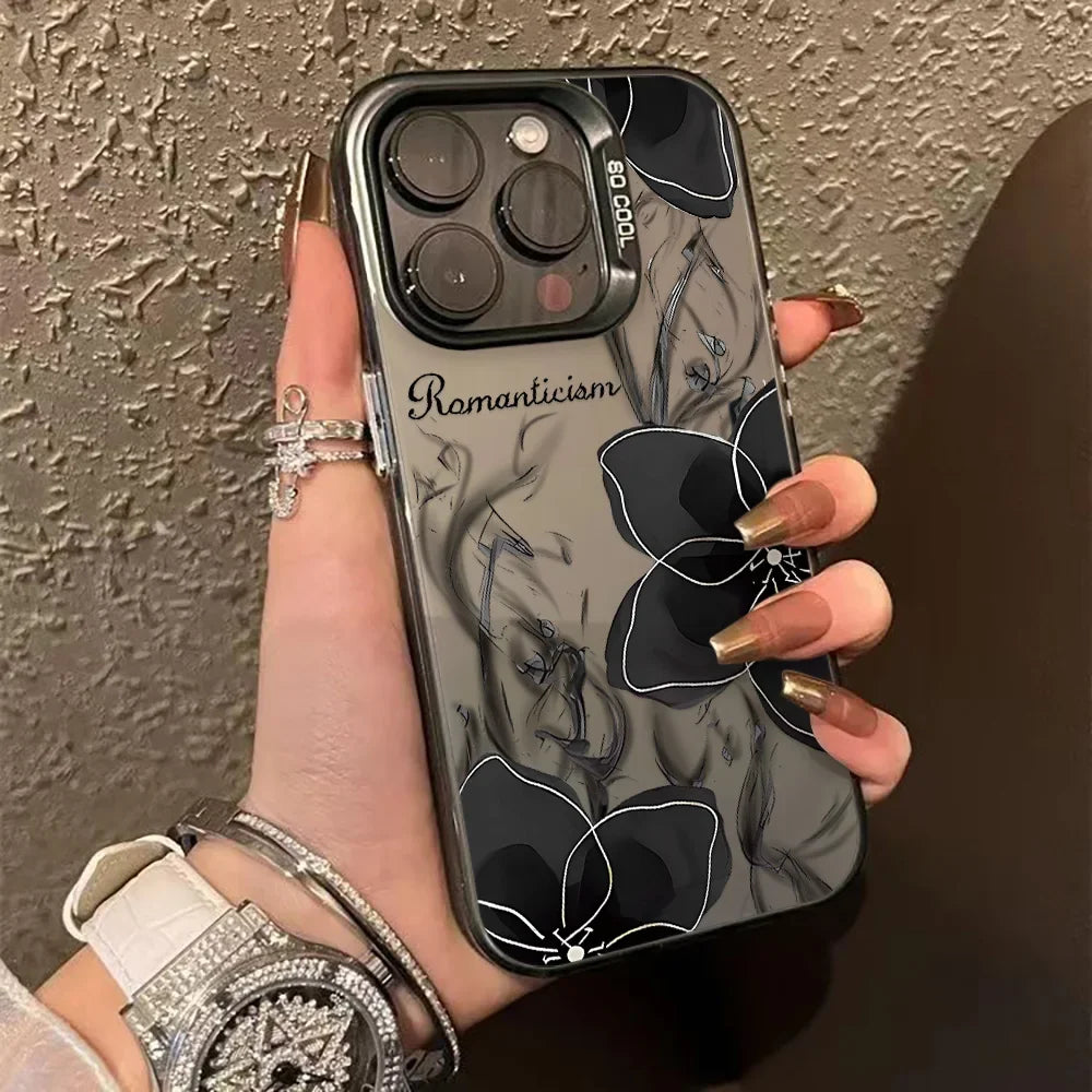 Stylish Leopard Print Shockproof Phone Case for iPhone 16, 15, 14, 13, 12, 11