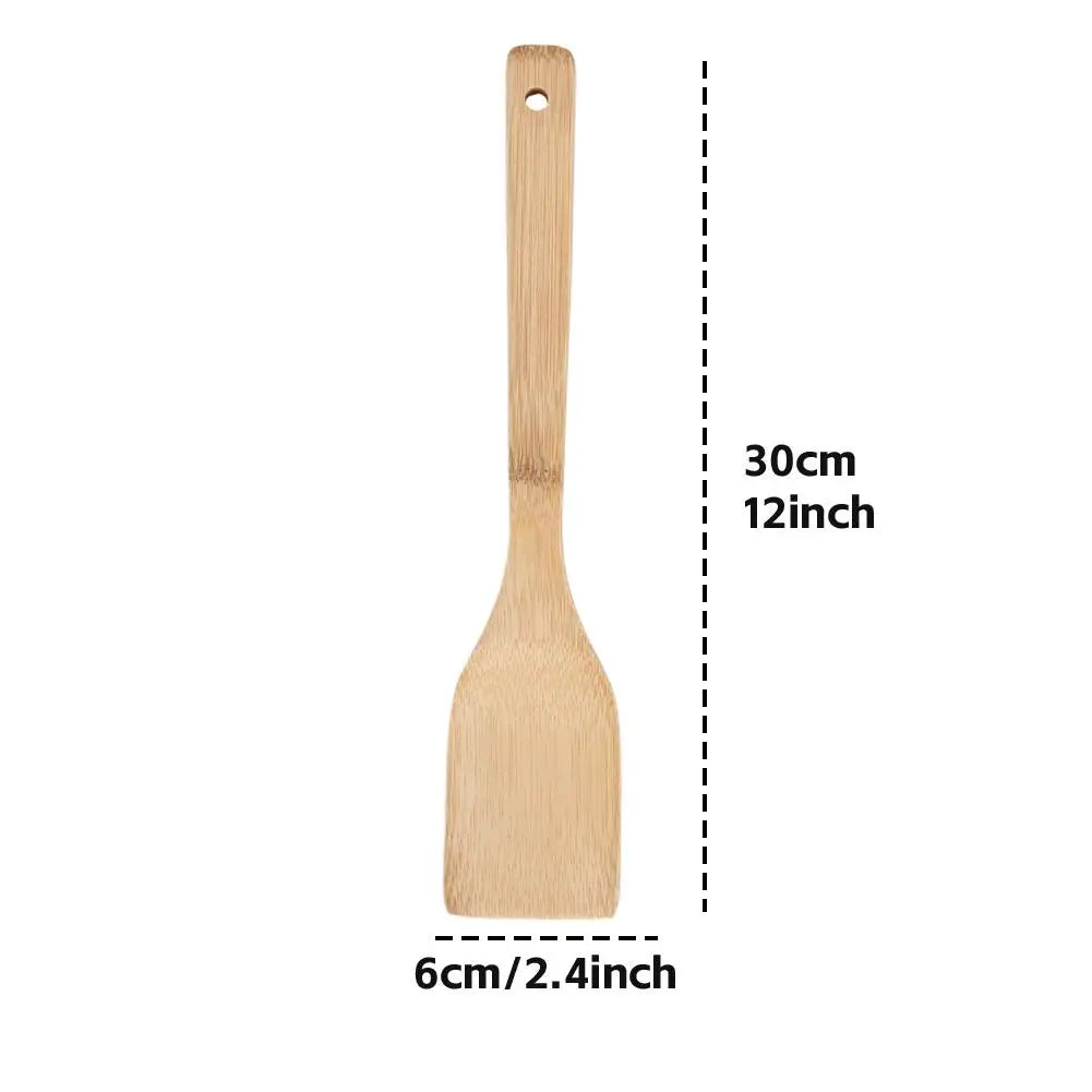 Eco-Friendly Bamboo Cooking Utensil Set – Multi-Purpose Kitchen Tools