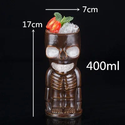 Colorful 450ml Hawaii Tiki Mug - Perfect for Cocktails & Beverages