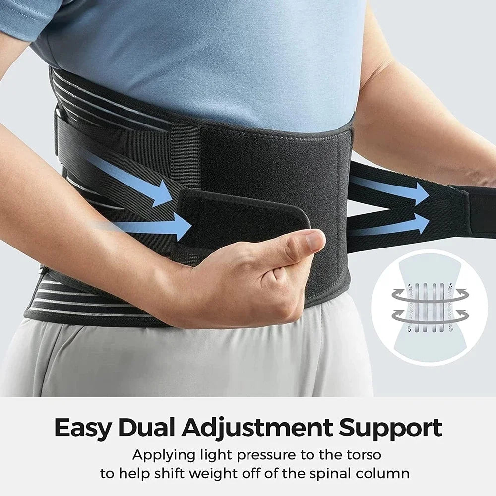 Lumbar Support Belt - Orthopedic Waist Trainer for Fitness & Comfort