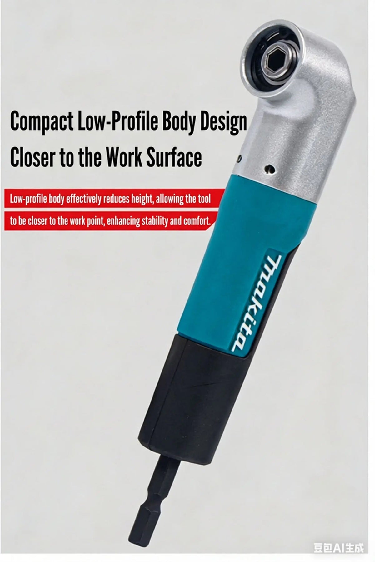 Makita E-25046 Right Angle Power Tool Attachment for Impact Wrenches