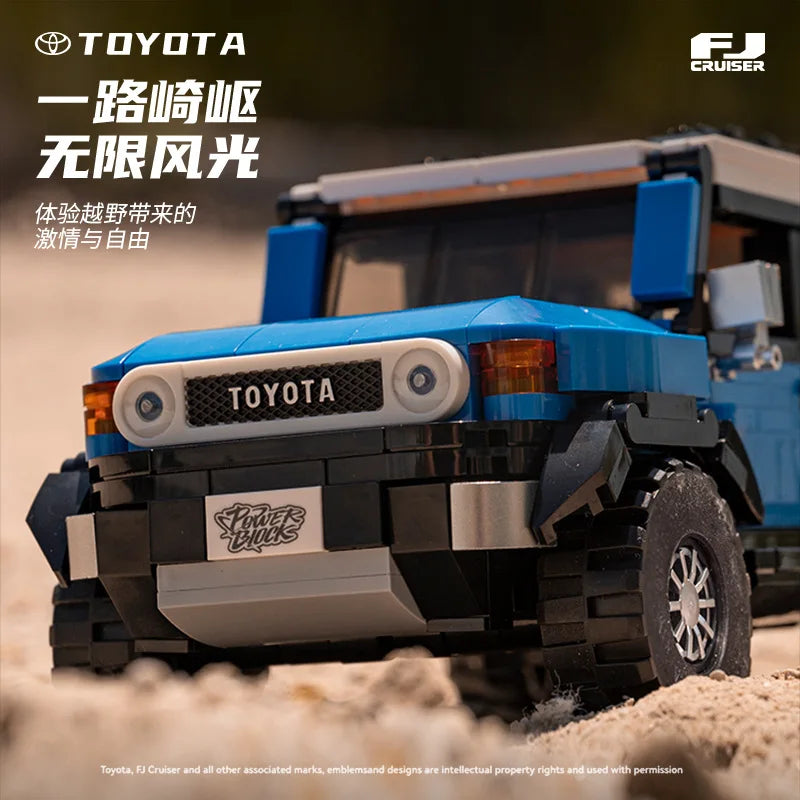 XQ Blue FJ40 Off-Road Vehicle Building Blocks Model Set