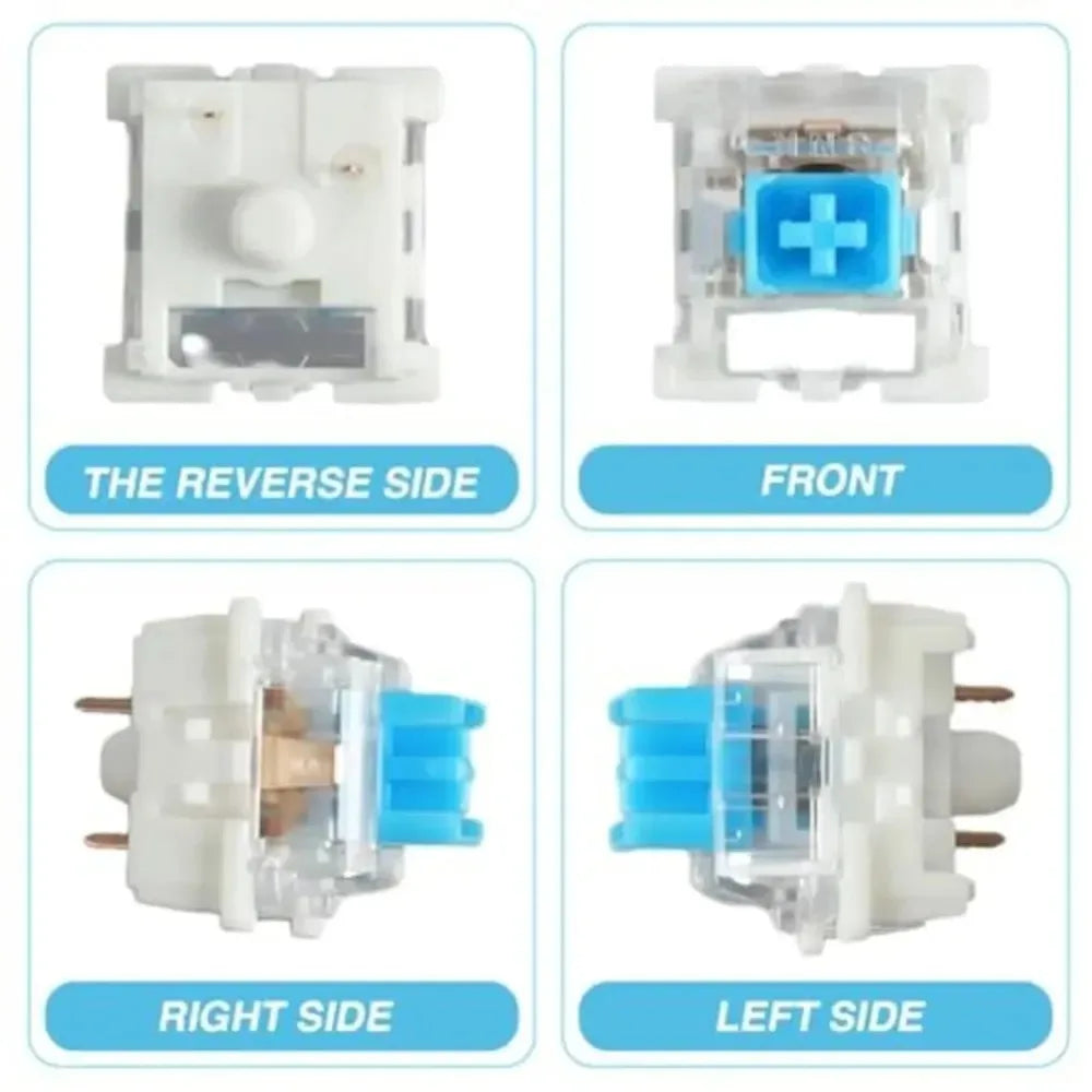 Tactile 3 Pin Keyboard Switch Replacement - 10/50/100/200 Pcs