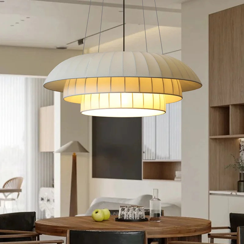 Stylish Wabi-Sabi LED Chandelier for Minimalist Spaces