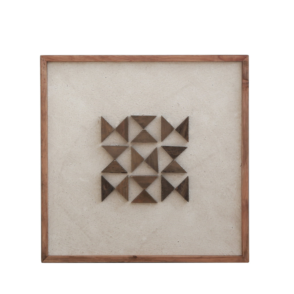 Stunning Elm Square Wall Art - Eco-Friendly, Ready to Hang - 62x62cm