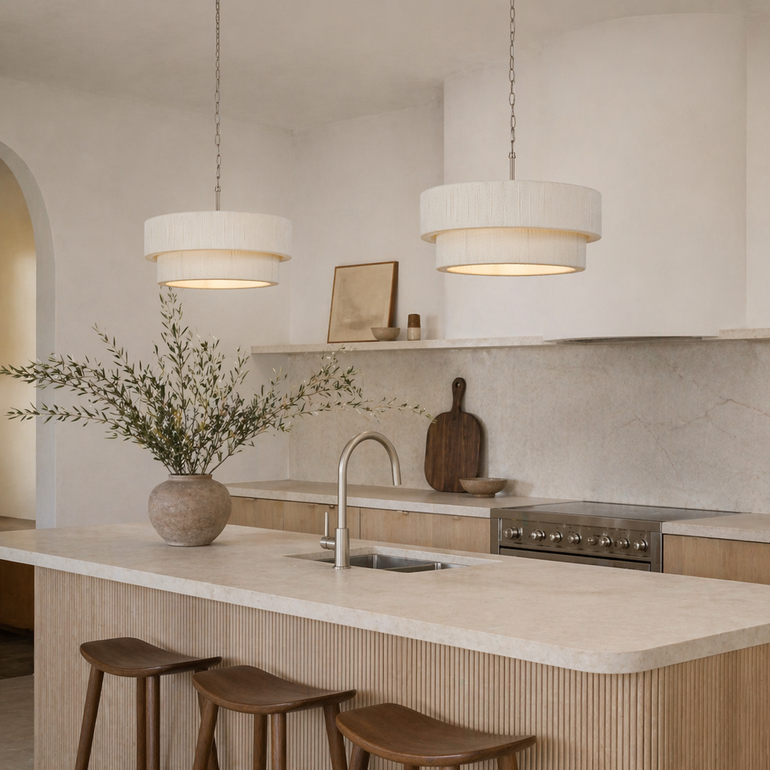 Sorrento Double Tiered Rope Chandelier - Modern Coastal Elegance