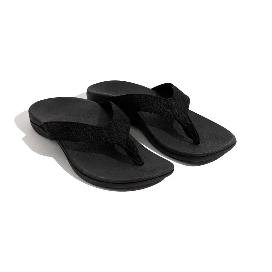 Axign Premium Orthotic Thongs - Summer Comfort & Support in Black