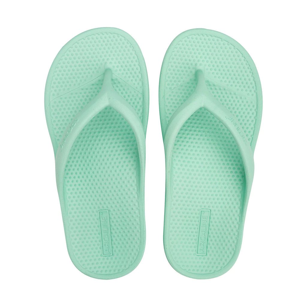 Archline Mint Green Orthotic Thongs for Ultimate Foot Comfort