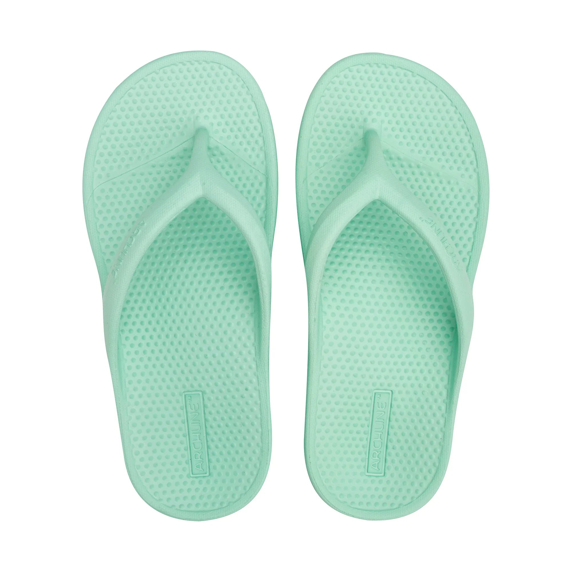 Archline Mint Green Orthotic Thongs for Ultimate Foot Comfort