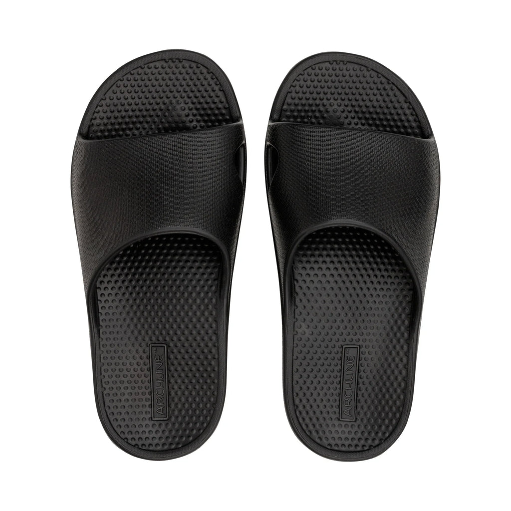 Archline Rebound Orthotic Slides - Ultimate Comfort in Black