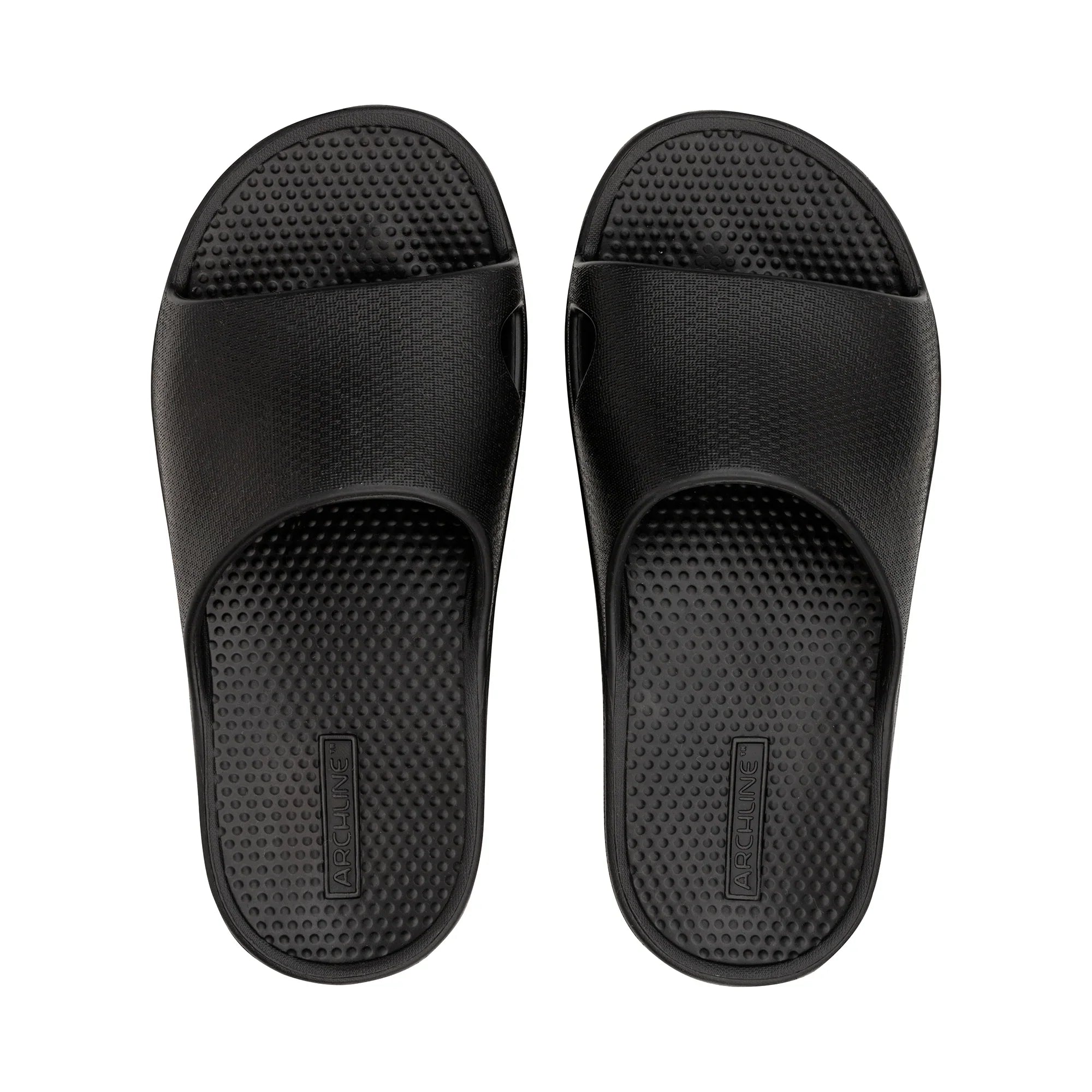 Archline Rebound Orthotic Slides - Ultimate Comfort in Black