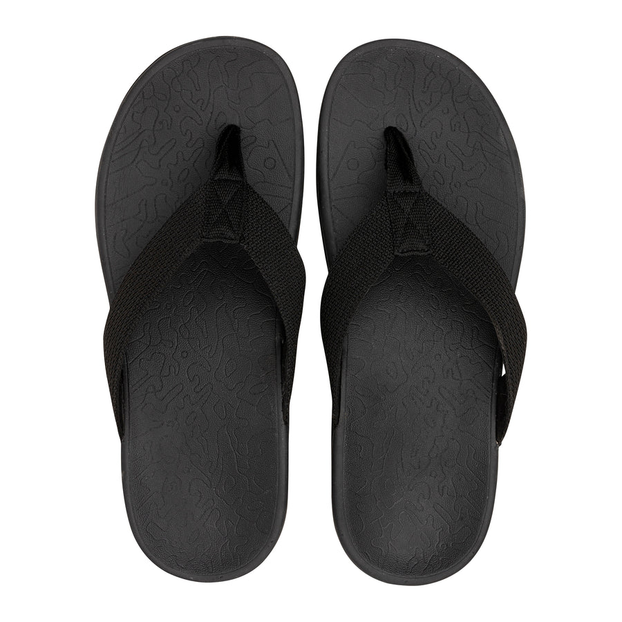 Axign Premium Orthotic Thongs - Summer Comfort & Support in Black