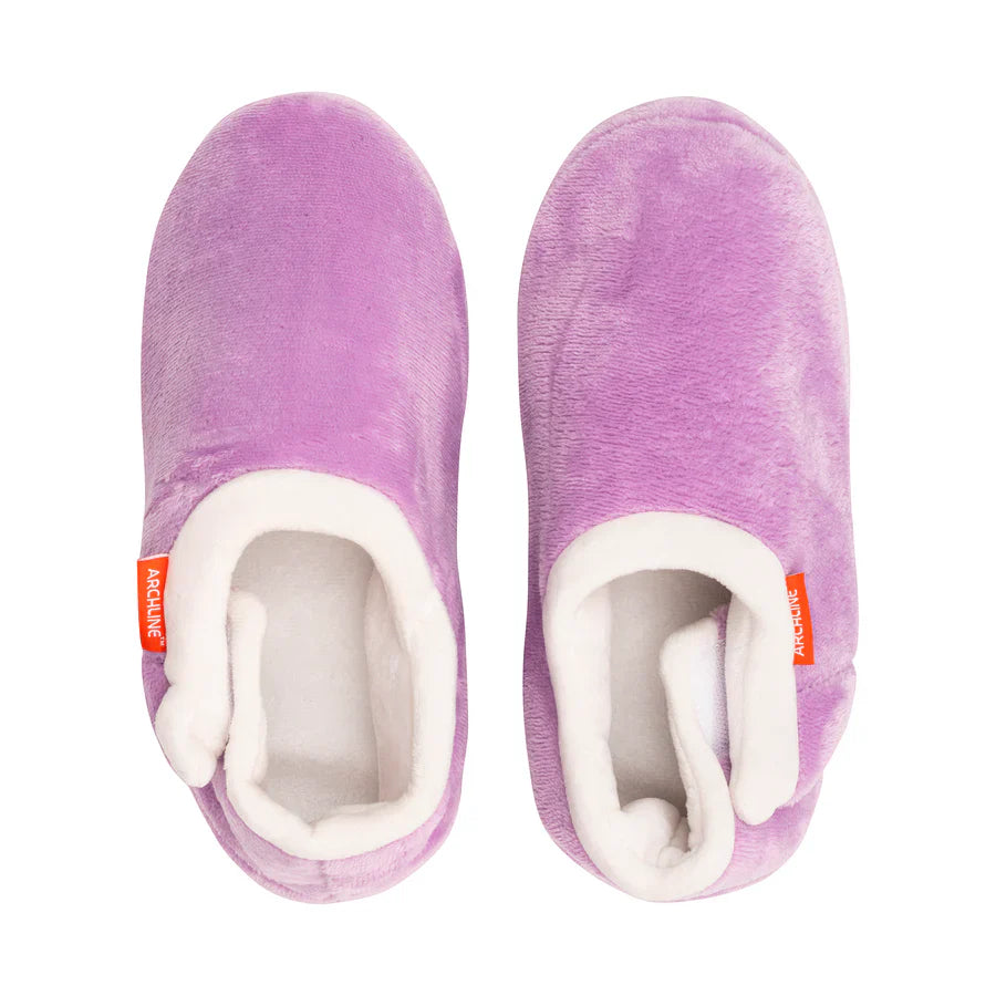 Archline Comfort Orthotic Slippers - Closed Design in Lilac