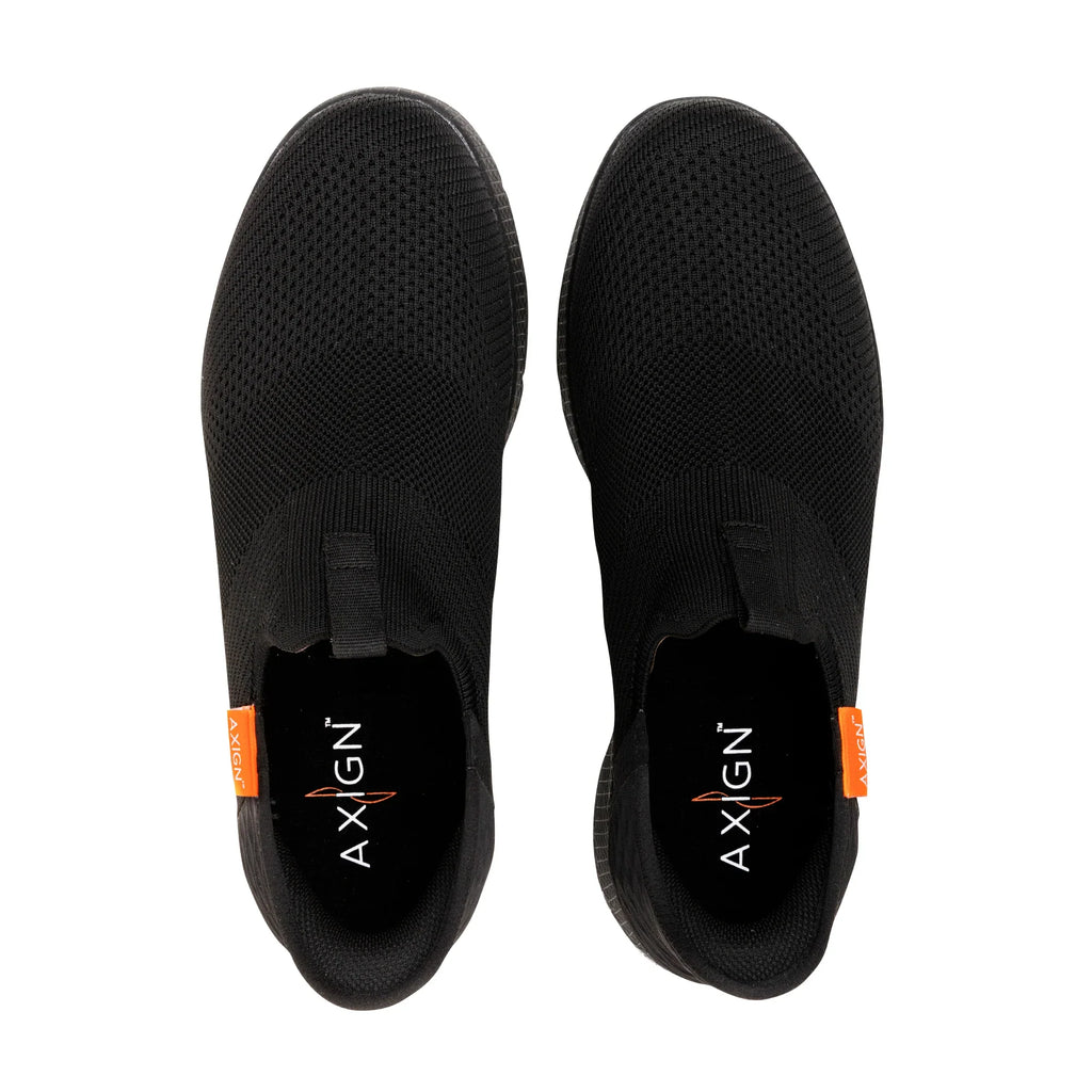 Axign Slipstream Orthotic Slip-On Shoe - Full Black Comfort & Support