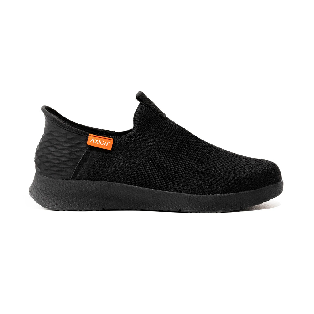 Axign Slipstream Orthotic Slip-On Shoe - Full Black Comfort & Support