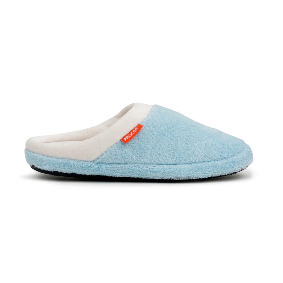 Archline Orthotic Slippers – Comfort & Support in Baby Blue