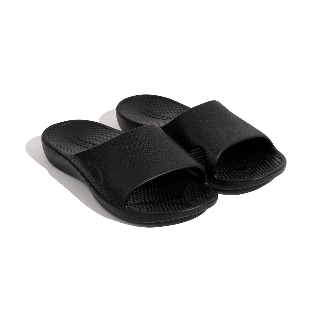 Archline Rebound Orthotic Slides - Ultimate Comfort in Black