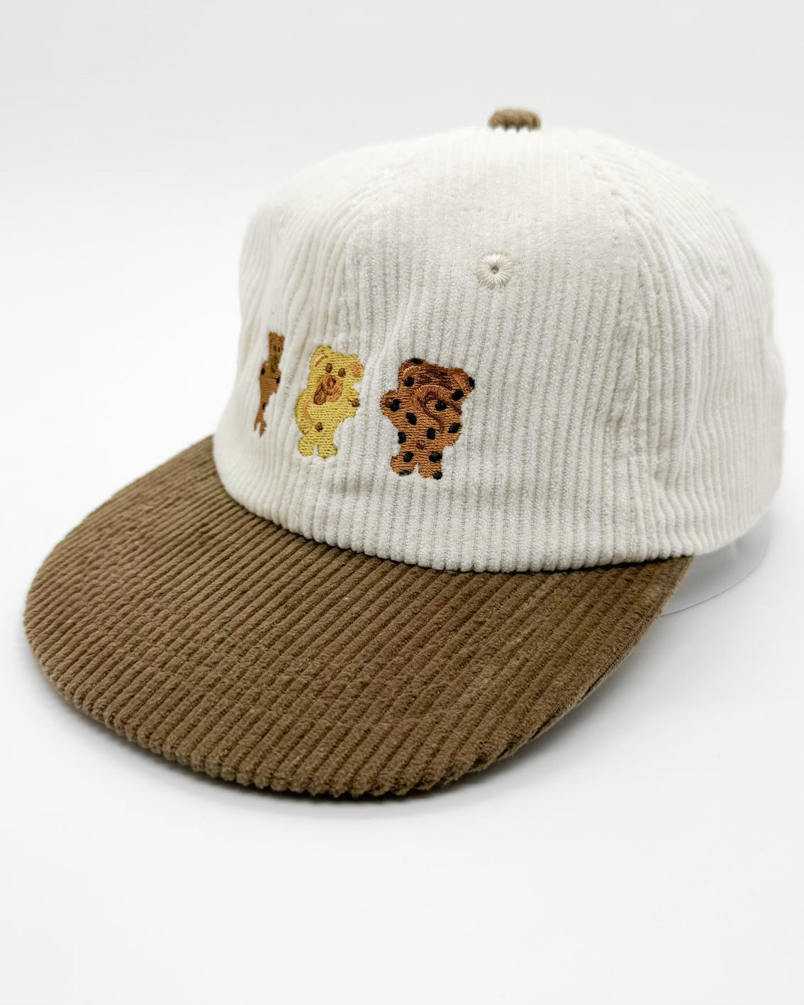 Bikkie Bear Hat - Vintage Corduroy Cap Celebrating Aussie Snacks