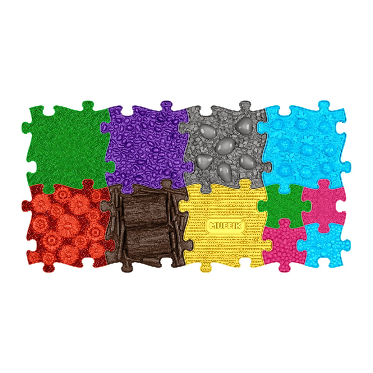 Muffik Medium Sensory Playmat Set – Stimulate Feet & Motor Skills