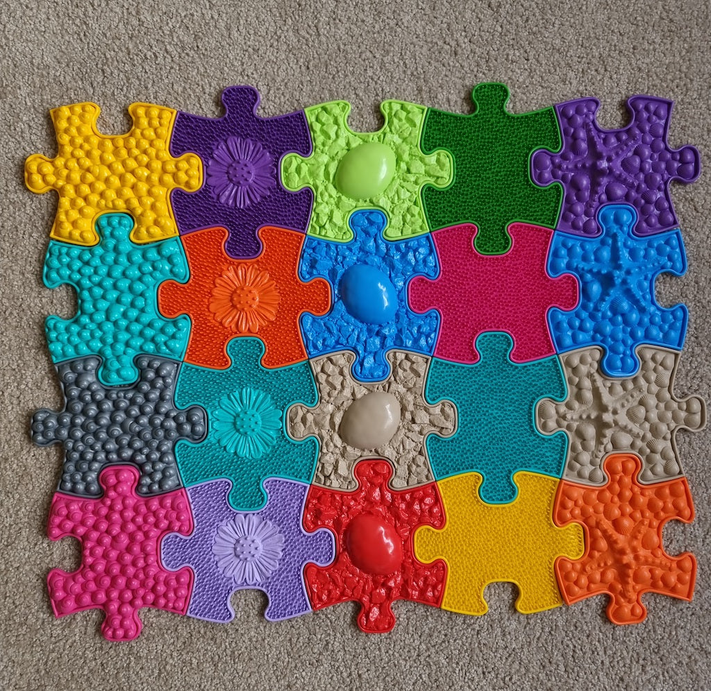 Muffik Tots Mini Sensory Playmat Set - 20 Soft & Firm Textures