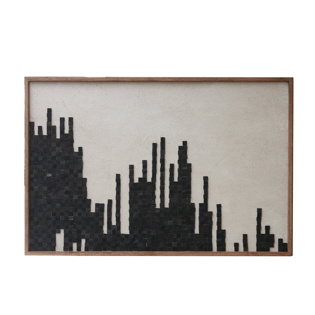 Timbered Contours Ready-to-Hang Wall Art | Eco-Friendly Design 82x122cm