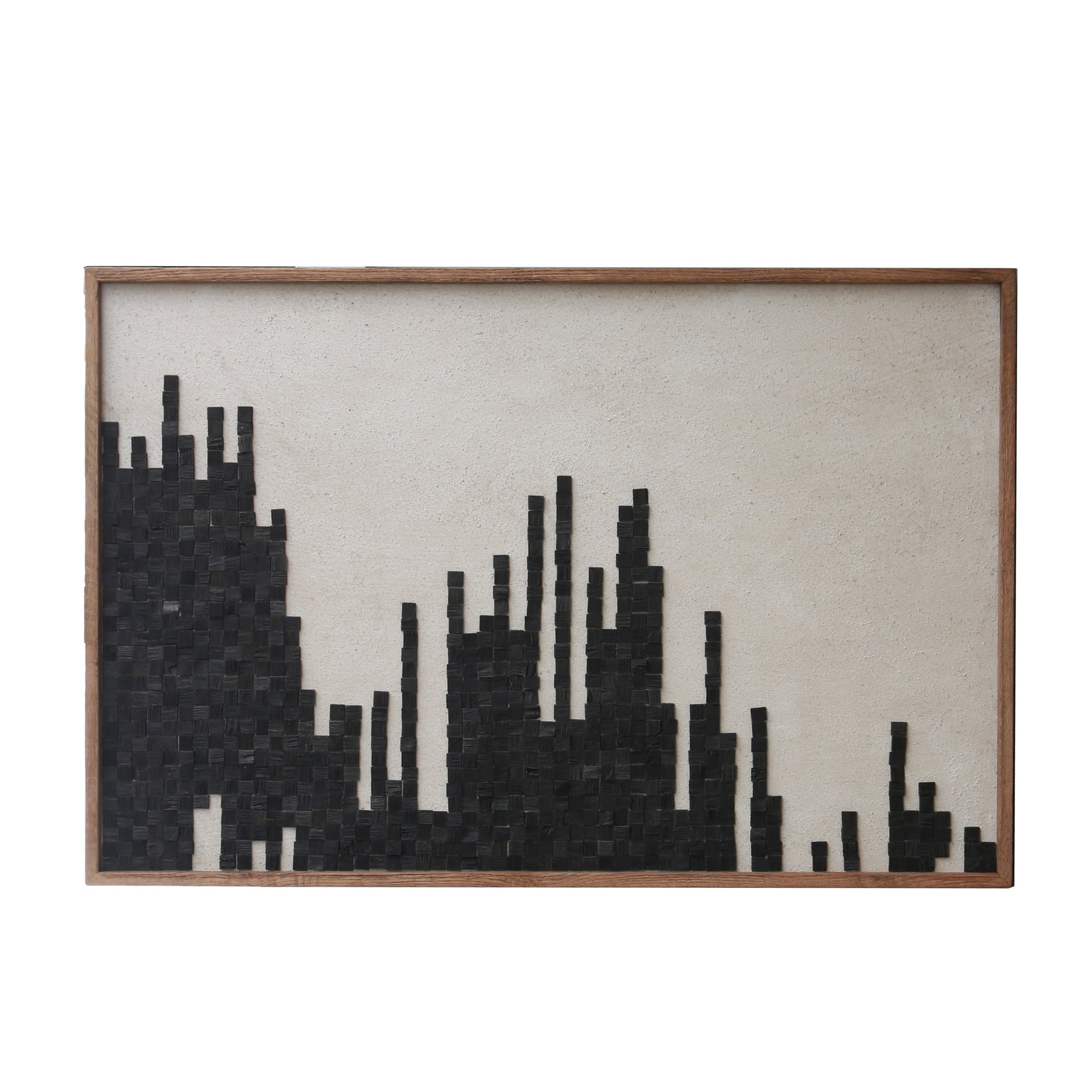Timbered Contours Ready-to-Hang Wall Art | Eco-Friendly Design 82x122cm