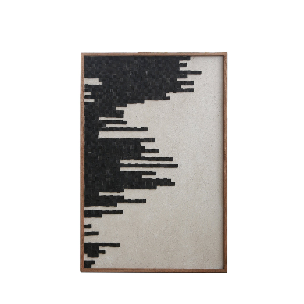 Timbered Contours Ready-to-Hang Wall Art | Eco-Friendly Design 82x122cm