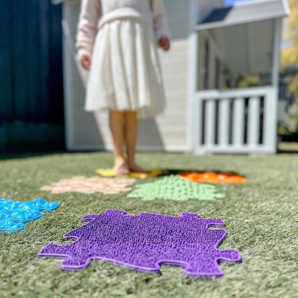 Muffik Tots Sensory Playmat Set – 6 Soft Tiles for Baby Play