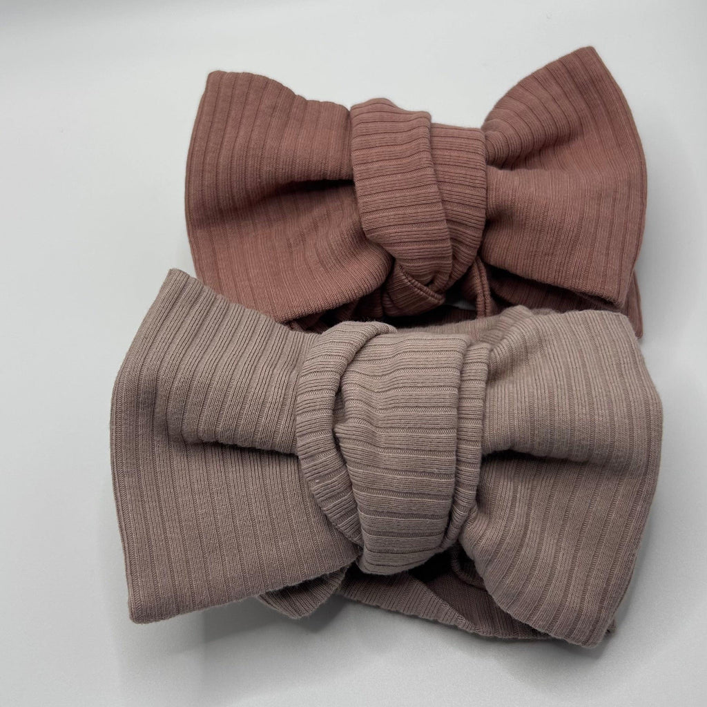Mamīta Bow Headband - Dusty Pink | Soft, Stylish Baby Accessory