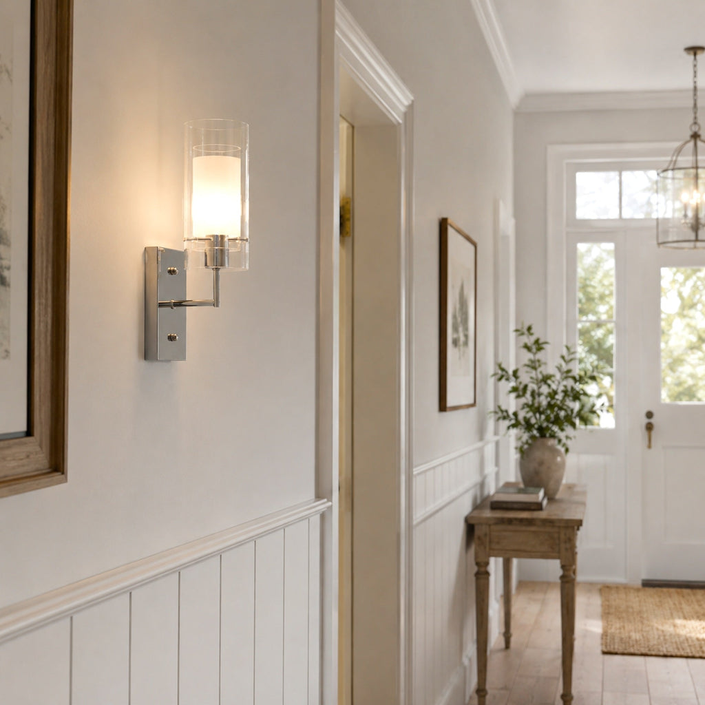 Abbey Chrome Wall Light - Elegant Design for Any Room