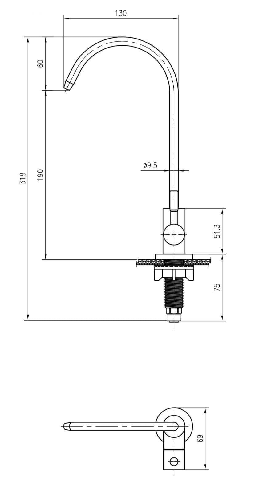 Aquarius SUS Quick Faucet Tap