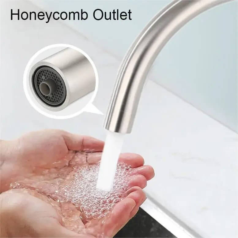3 Way Mixer Tap Nickel Umbrella Style 360 Rotation