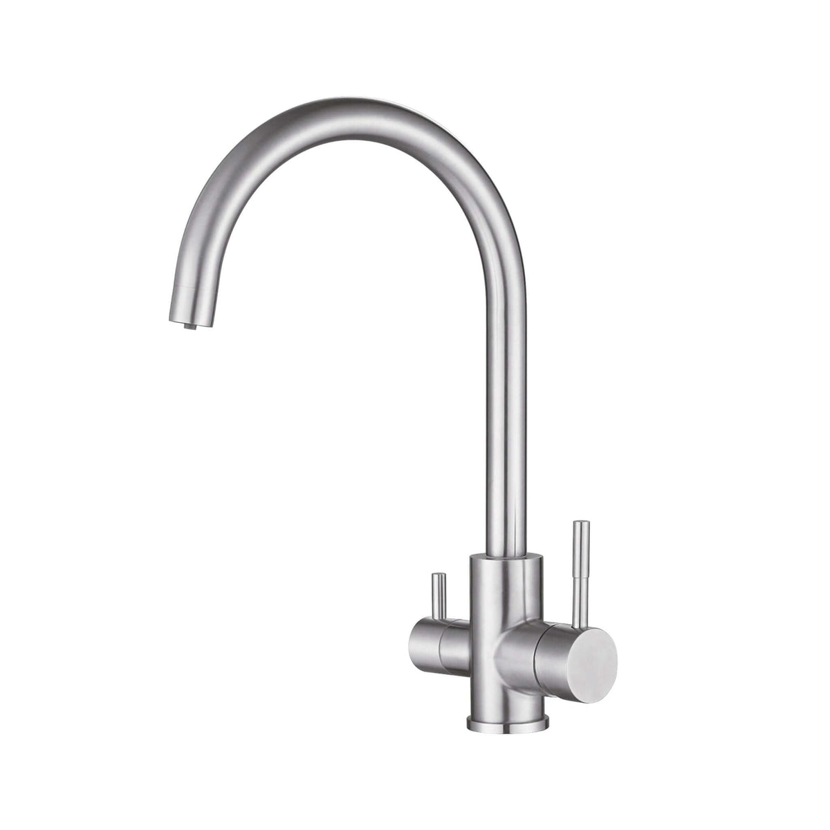 3 Way Mixer Tap Nickel Umbrella Style 360 Rotation