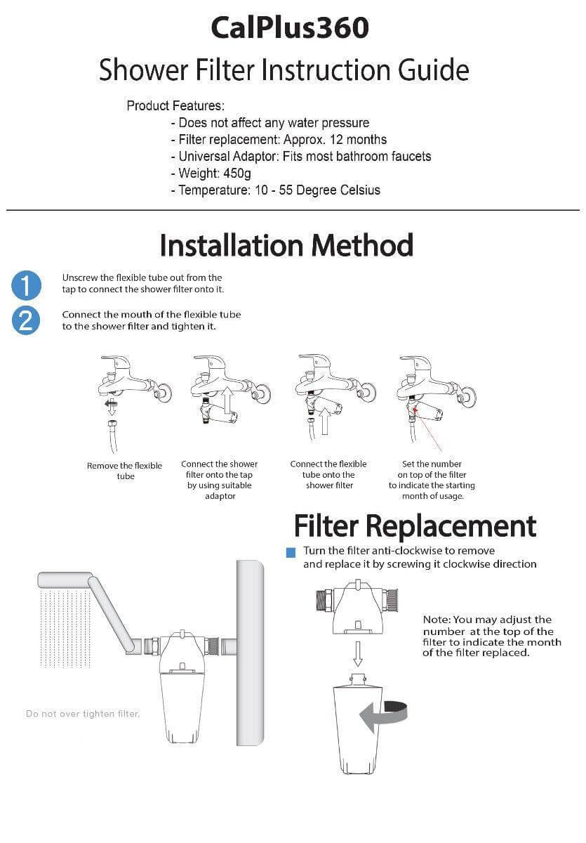 Aquarius Water C360 Replacement Shower Filter